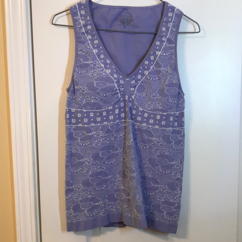 Athleta Sports Tank Purple Sz L Excellent Condition!